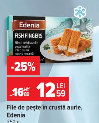 File de pește în crustă aurie EDENIA