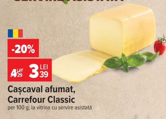 Cașcaval afumat Carrefour Classic