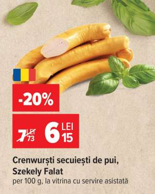 Crenwurști secuiești de pui, Szekely Falat