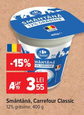 Smântână Carrefour Classic