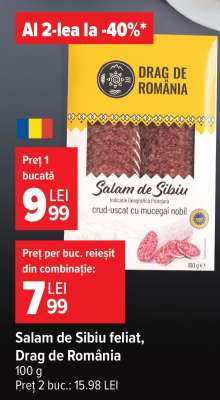 Salam de Sibiu feliat Drag de România
