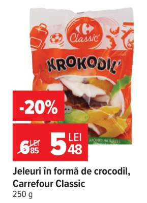 Jeleuri în formă de crocodil, Carrefour Classic