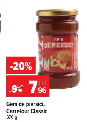 Gem de piersici, Carrefour Classic