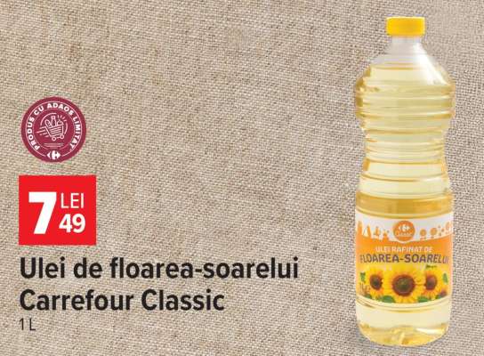 Ulei de floarea-soarelui Carrefour Classic