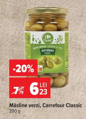 Măsline verzi Carrefour Classic