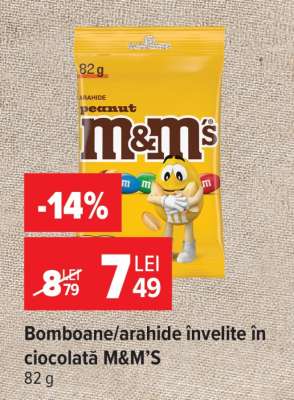 Bomboane/arhide învelite în ciocolată, M&M’S