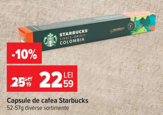 Capsule de cafea Starbucks