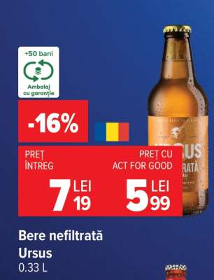 Bere nefiltrată Ursus