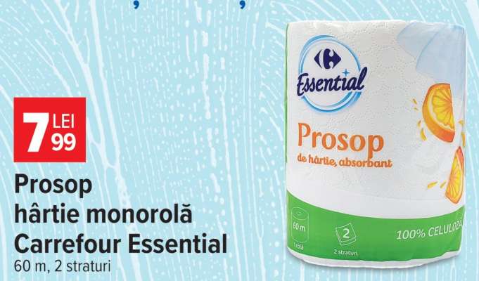 Prosop hârtie monorola, Carrefour Essential