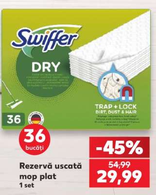 Rezervă uscată mop plat