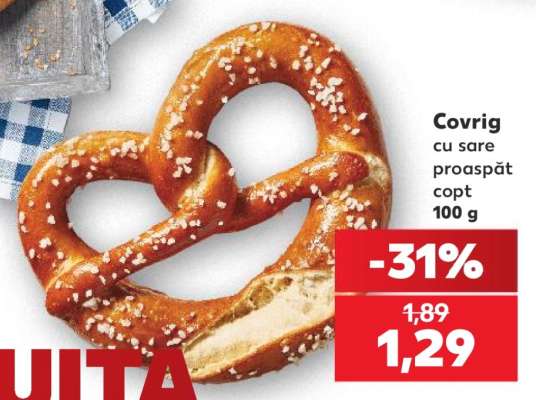 Covrig cu sare proaspăt copt 100 g