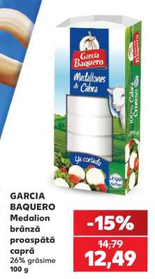 GARCIA BAQUERO Medalion brânză proaspătă capră
