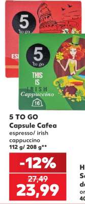 5 TO GO Capsule cafea