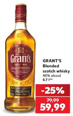 GRANT'S Blended scotch whisky