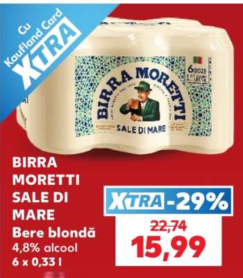 BIRRA MORETTI SALE DI MARE