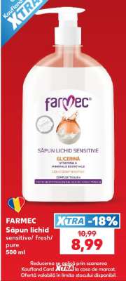 FARMEC Săpun lichid sensitive/ fresh/ pure