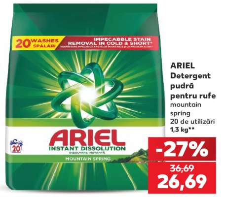 ARIEL Detergent pudră pentru rufe