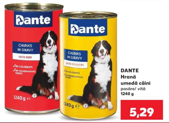 DANTE Hrană umedă câini