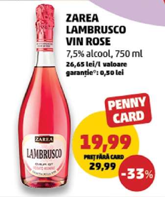 Zarea Lambrusco Vin Rose