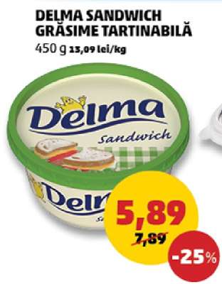 DELMA SANDWICH GRĂSIME TARTINABILĂ
