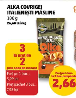 ALKA COVRIGEI ITALIENEȘTI MĂSLINE