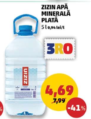 ZIZIN Apă minerală plată