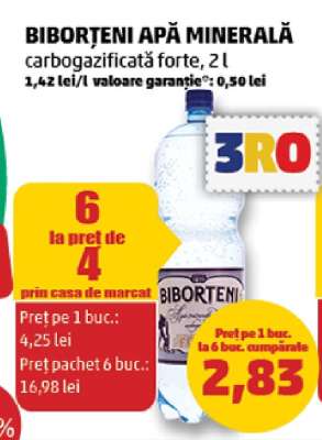 BIBORȚENI Apă minerală