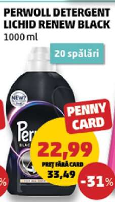 PERWOLL DETERGENT LICHID RENEW BLACK