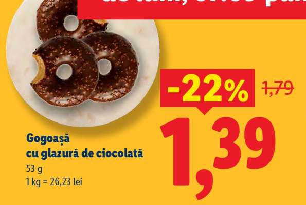 GOGOASĂ cu glazură de ciocolată