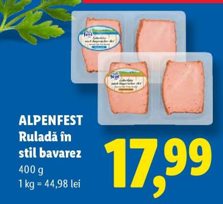 Alpenfest Ruladă în stil bavarez