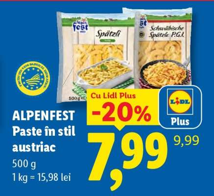 Alpenfest Paste în stil austriac