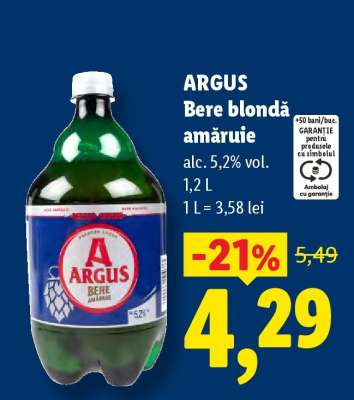 ARGUS Bere blondă amăruie