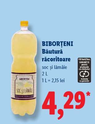 BIBORȚENI Băutură răcoritoare