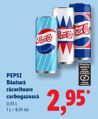 PEPSI Băutură răcoritoare carbogazoasă