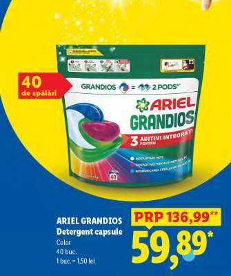 ARIEL GRANDIOS Detergent capsule