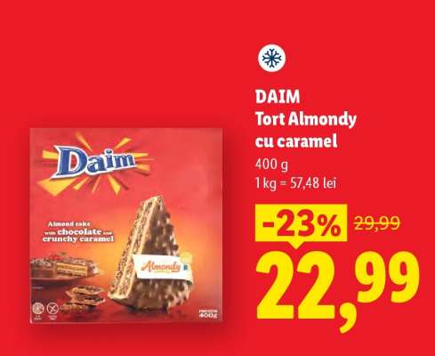 DAIM Tort Almondy cu caramel
