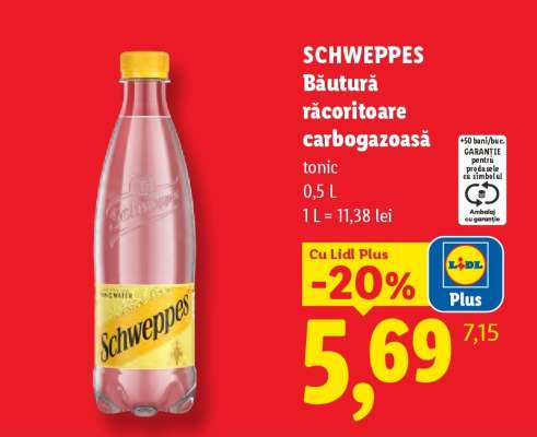 SCHWEPPES Băutură răcoritoare carbogazoasă
