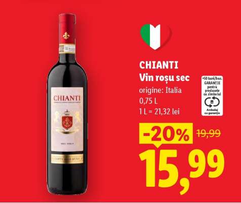 CHIANTI Vin roșu sec