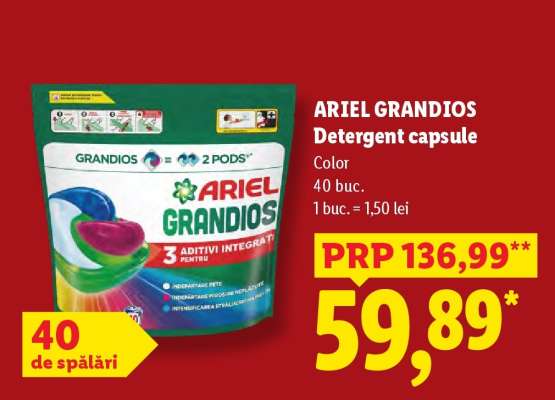 ARIEL GRANDIOS Detergent capsule