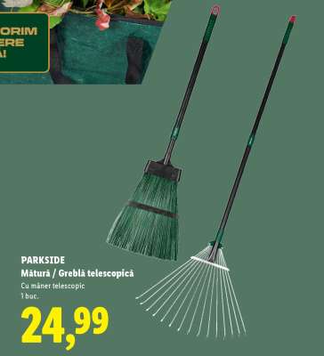 PARKSIDE Mătură / Greblă telescopică