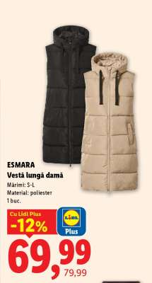 ESMARA Vestă lungă damă