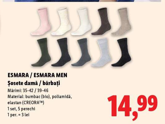 Esmara / Esmara men Șosete damă / bărbați