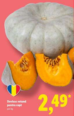 Dovleac rotund pentru copt