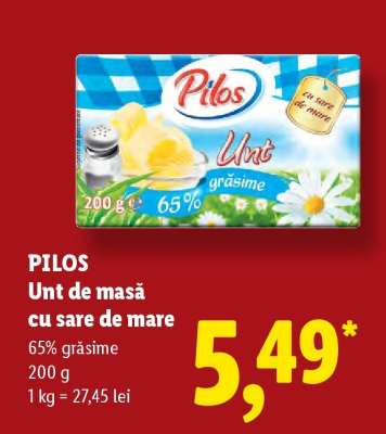 PILOS Unt de masă cu sare de mare