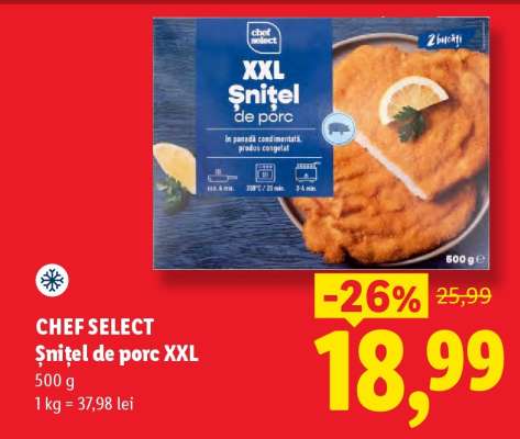 CHEF SELECT Șnițel de porc XXL
