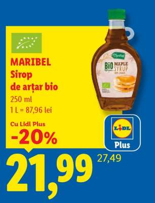 MARIBEL Sirop de arțar bio