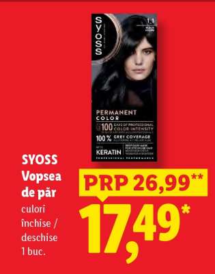 SYOSS Vopsea de păr