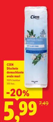 CIEN Dischete demachiante ovale mari