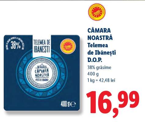 Cămara Noastră Telemea de Ibănești D.O.P.