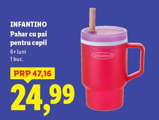 INFANTINO Pahar cu pai pentru copii